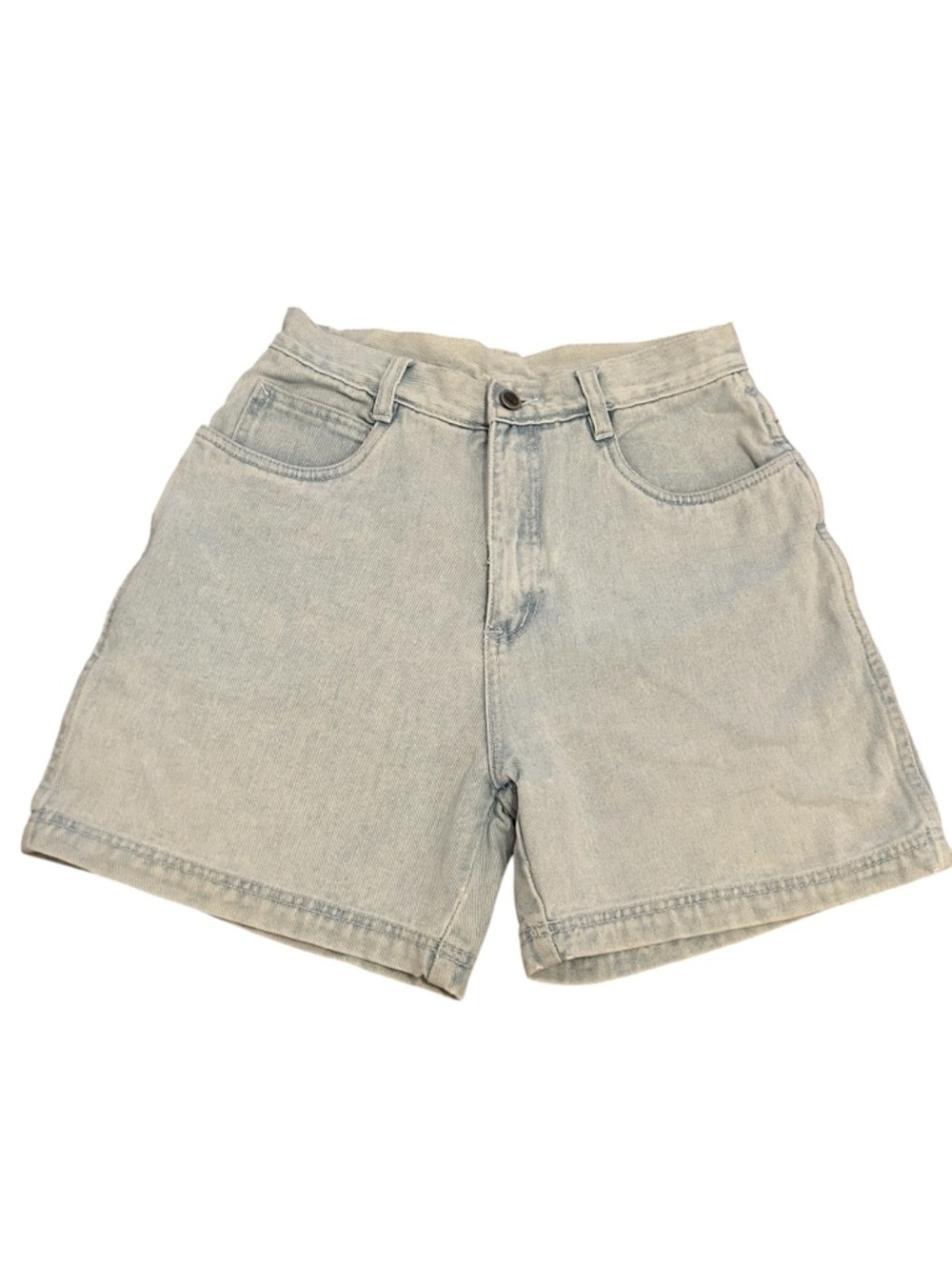VINTAGE 80s RIO BY STEPHEN MARDON - Light Wash Denim Jean Short Pale Blue Size 9